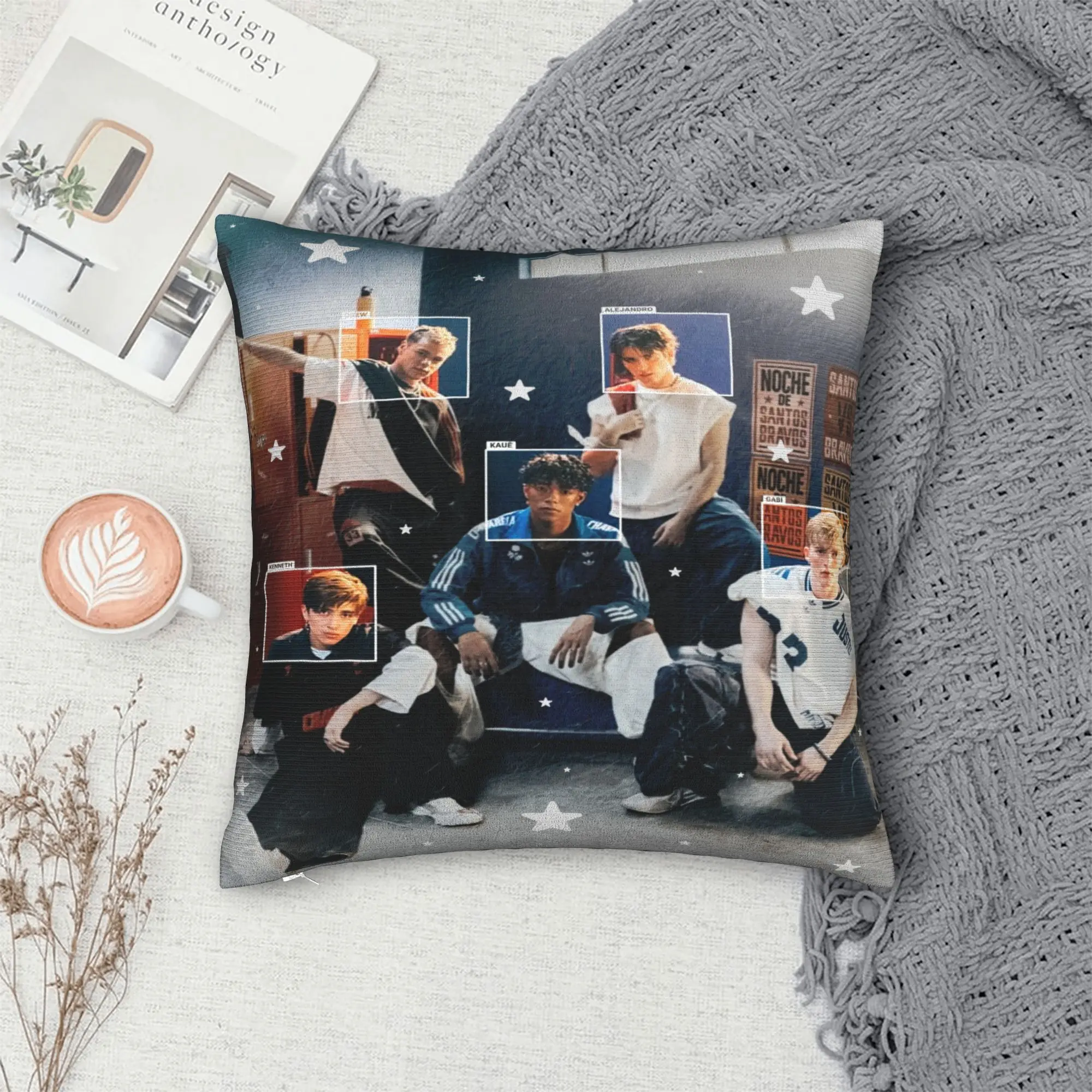 Santo Bravos Band Pillow Case  Print Pillow Cover Kawaii Pillowcases For Office Car Home Decor