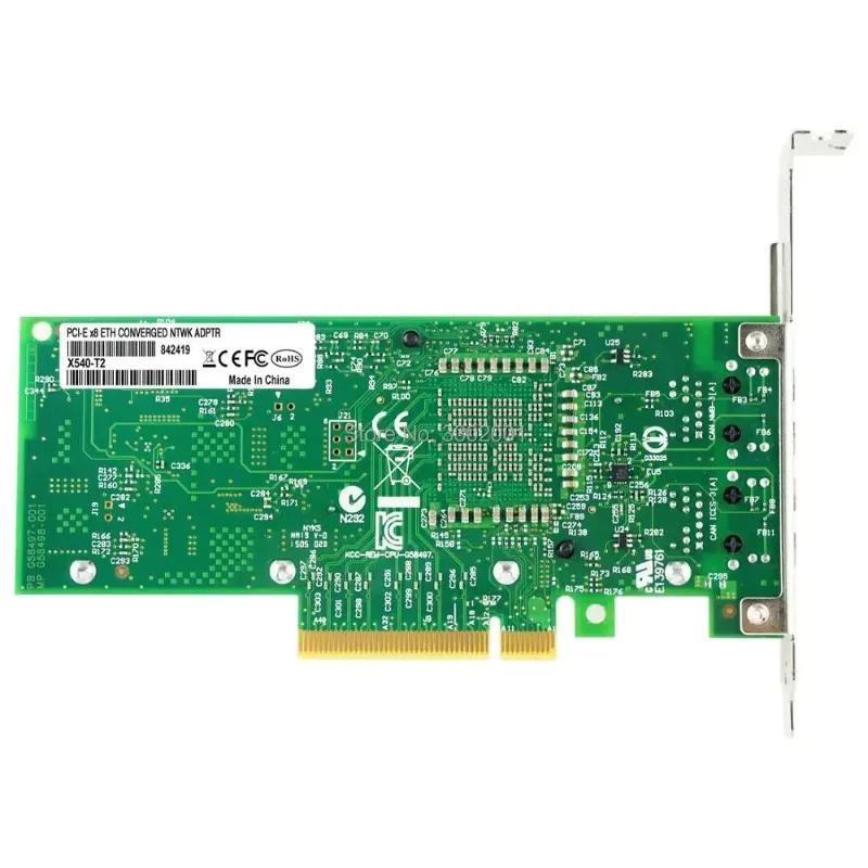 X540-T2 Int-el X540 чипсет PCIe x8 двойной медный RJ45 10 Гбит/с порт Ethernet Сетевая карта совместима