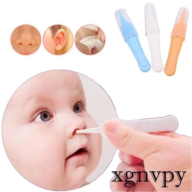 xgnvpy Baby Dig Booger Clip Infant Ear Nose Navel Clean Tool Kids Safety Tweezers Cleaning Forceps Toddler Nasal Cavity Care