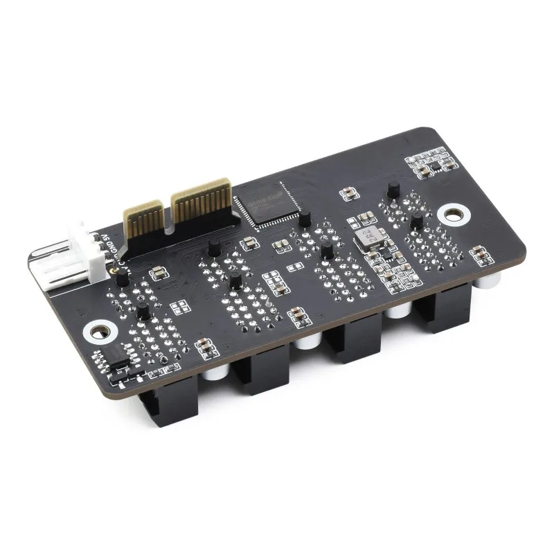 Waveshare PCIe-Packet-Switch-4P,Extended 4-Ch PCIe Gen 2 ×1 Expander, Stable Performance, Driver-Free