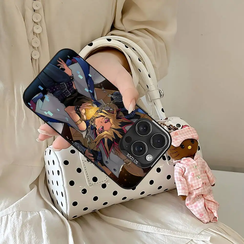 أنيمي Y-Yu Gi Oh Yugioh جراب هاتف فضي مقاوم للصدمات غطاء خلفي واقٍ لهاتف آيفون 16/15/14/13/12/11 Pro Max Plus #3