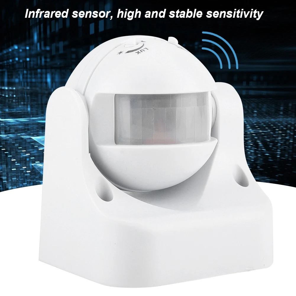 ZK20 AC110-240V 10A Angle Adjustable Automatic Infrared Sensor Human Body Induction Switch