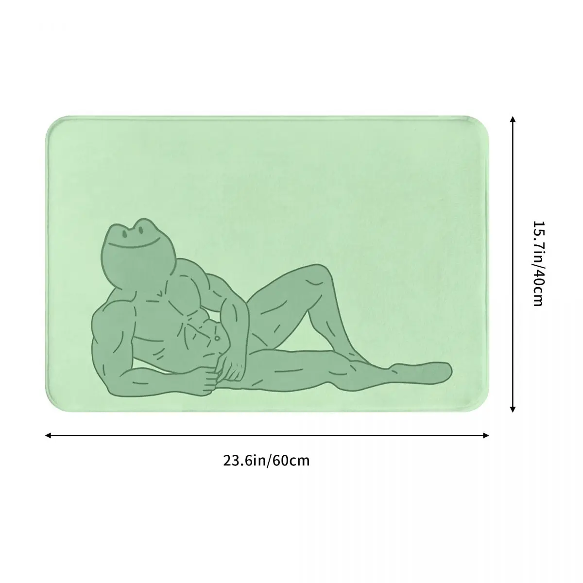 Frog Pet Lover Non-slip Doormat Buff Take A Breather Bath Kitchen Mat Prayer Carpet Flannel Modern Decor