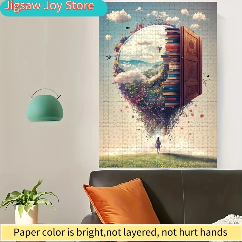 Large Book Window Puzzle | Vitality, Making Fun, Suitable for Home Decoration, Bright Colors, High-Quality Paper, Sturdy Mater