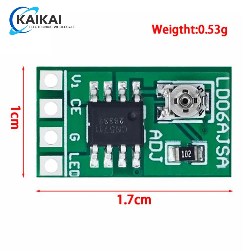 30-1500MA Adjustable Constant Current LED Driver DC 3.3V 3.7V 4.2V 5V PWM Control Board Buck Power module