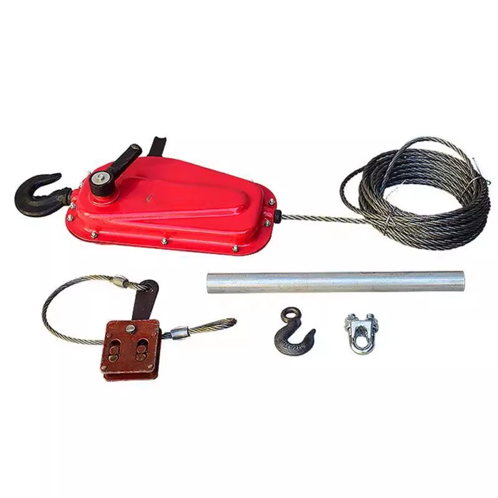 Wire Rope Hand Winch Brush External Wall Manual Hoist Traction Hand  Lifting Tools