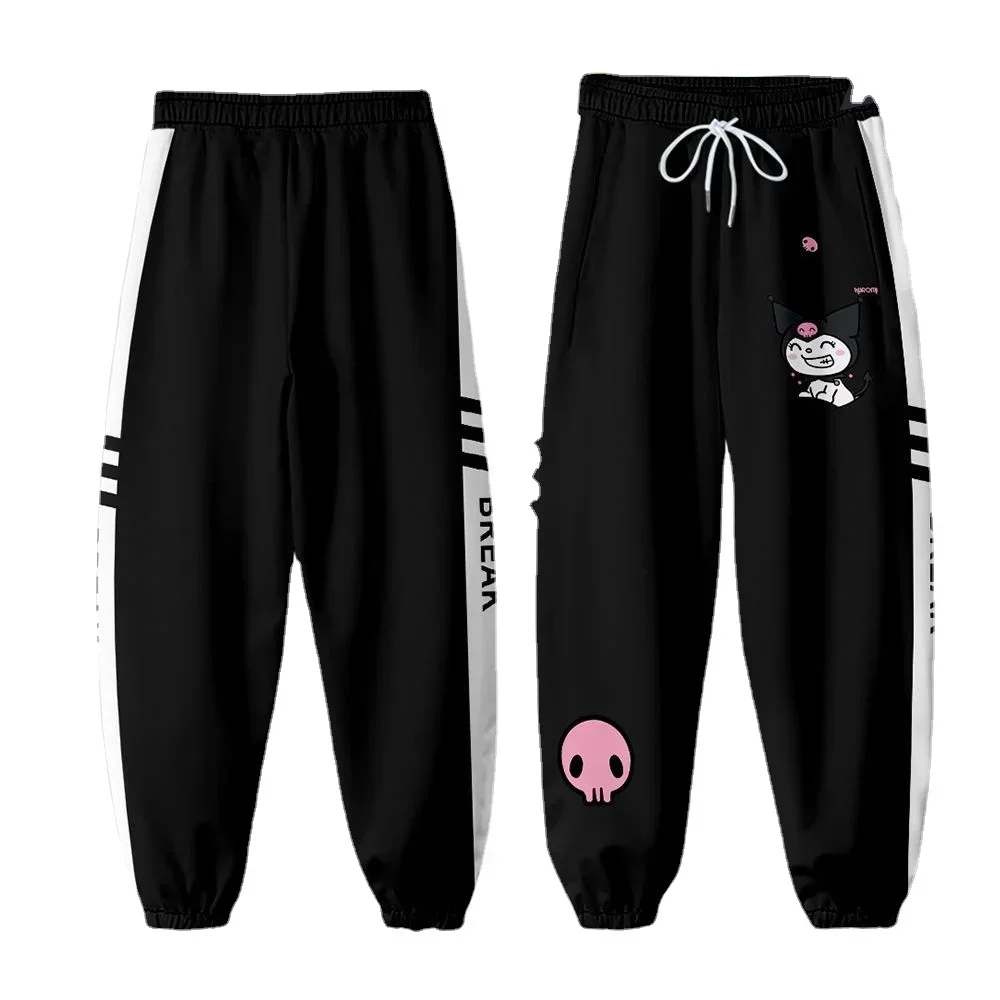 Kuromi Casual Pants Fantasy Magic Melody Long Pants Spring  Autumn Youth Boys and Girls Casual Loose Guards Pants Sanrio Series