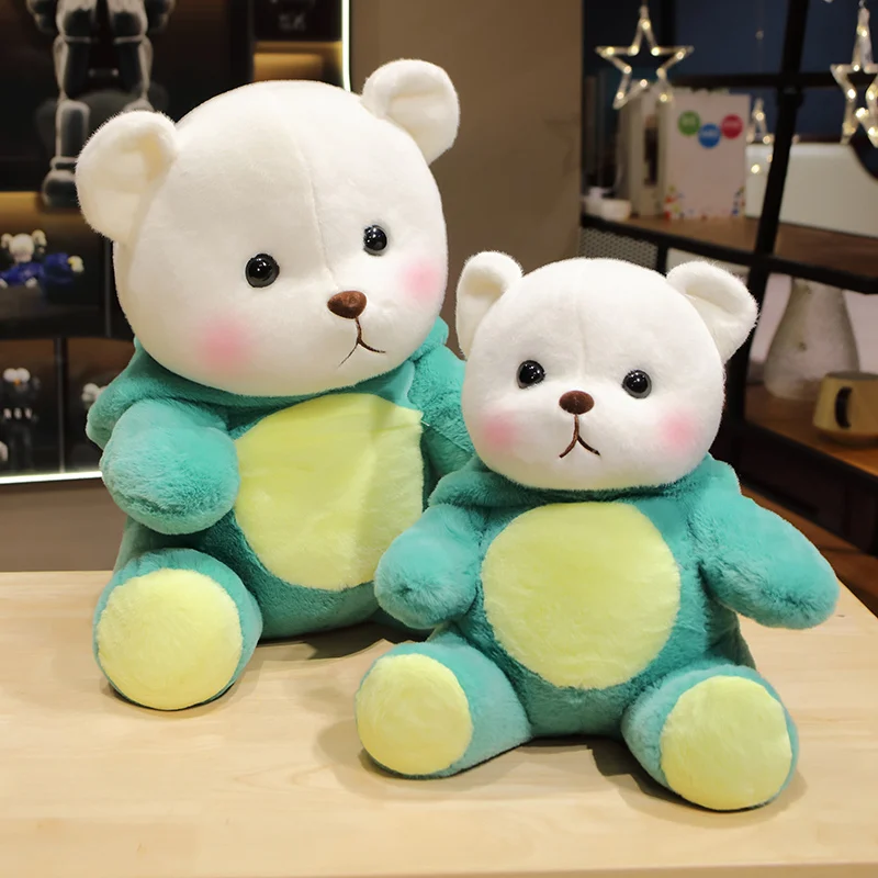 Oso de peluche Kawaii para niños, juguete de peluche de dinosaurio verde, muñeco de peluche de dibujos animados, almohada cómoda para bebés, regalos