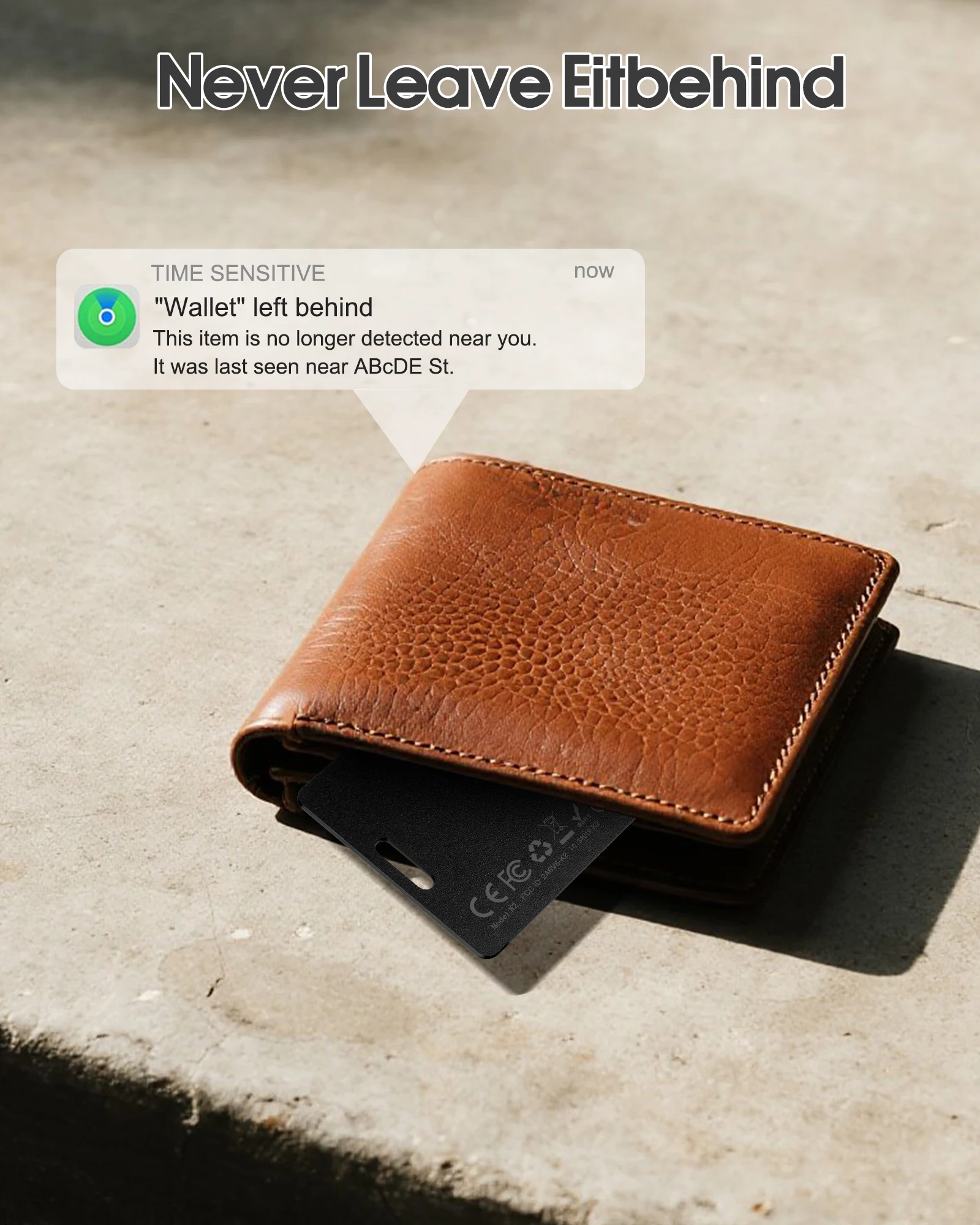 Etiqueta de Seguridad Bluetooth JSPTEC Basada en la Aplicación IOS Find My, Localizador Antipérdida con Sonido, Recordatorio de Mensajes, Alarma, Buscador de Llaves IOS
