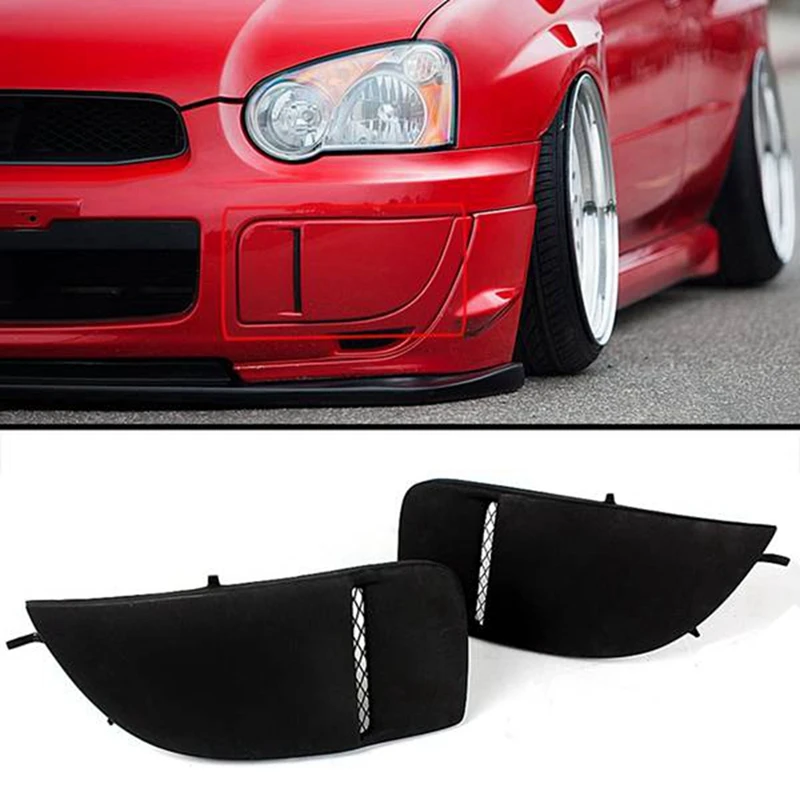 

Resin Black Car Fog Light Bumper Bezel Cover Caps For Subaru Impreza WRX Sti 2004-2005