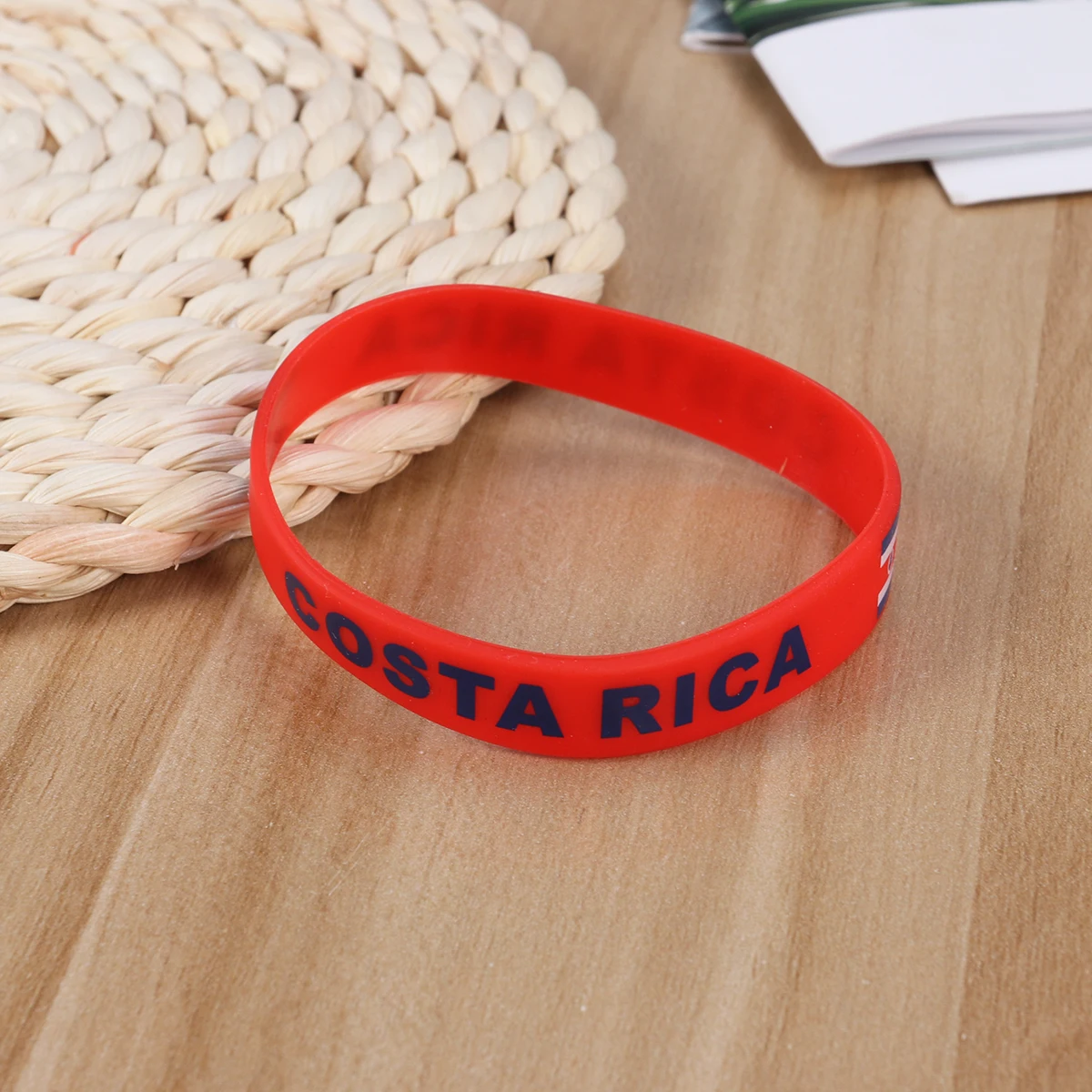 

6 pcs Silicone Wristbands Durable Soft Country Flag Bracelets Essential Soccer Fans Ball Games International Matches Handmade