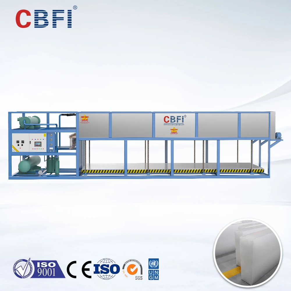 Industrial Professional Thermo Design Energy Saving 15-20 Ton Block Ice Maker Machine with Motor & Gear Components