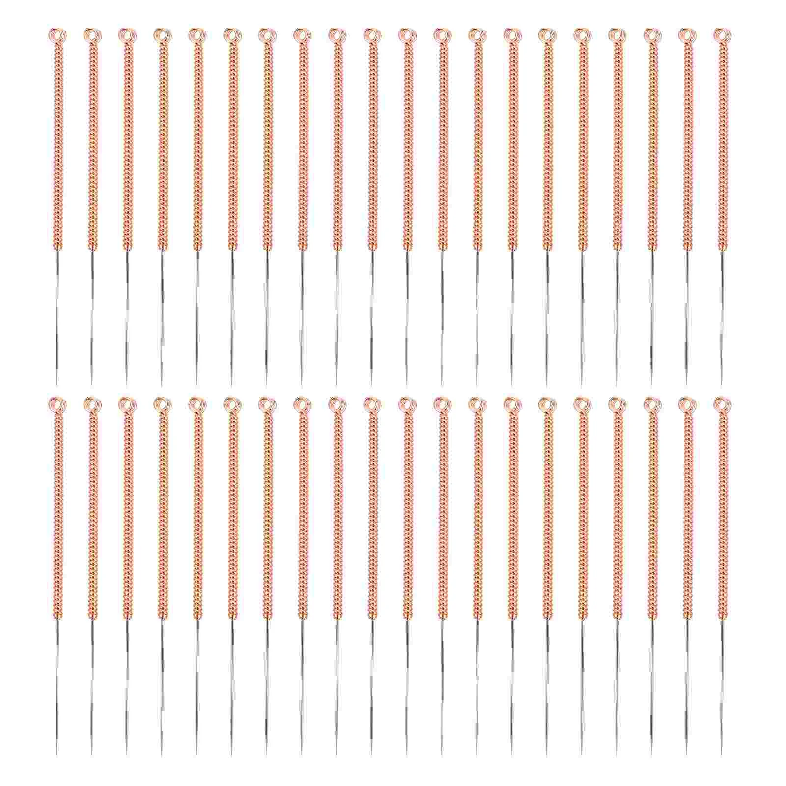 

100Pcs Copper Copper Acupuncture Needle Beauty Copper Ear Needles