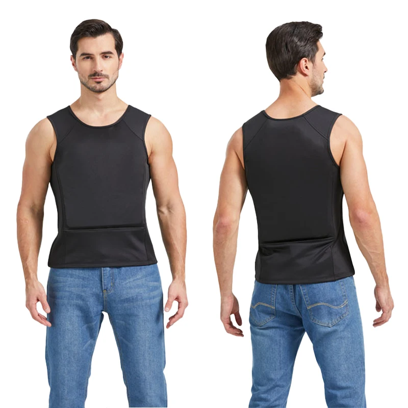 NIJ IIIA PE Built-In Lightweight Stretch Vest T-Shirt Internal Body Armour 9mm .44