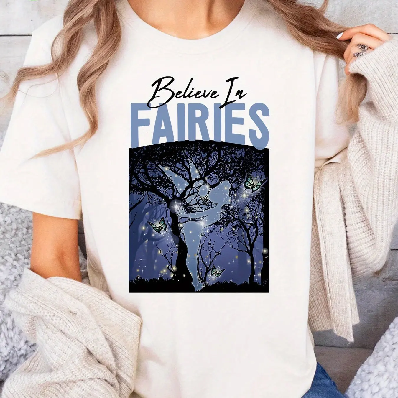 

Peter Pan Tinker Bell Girls Summer T-Shirt Family Parent-Child Cute Casual Loose Comfortable Oversized Cotton Short Sleeve Women