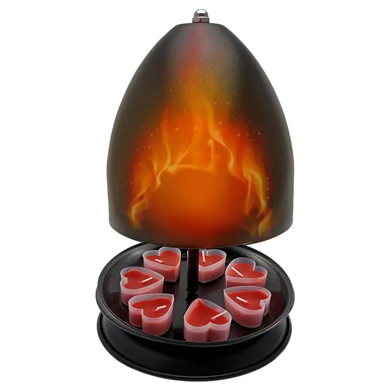 

Double-Walled Radiator Winter Warm Fireplace Heating Without Electricity Tea Light Oven Tealight Heater Tea Wax Warming Stove