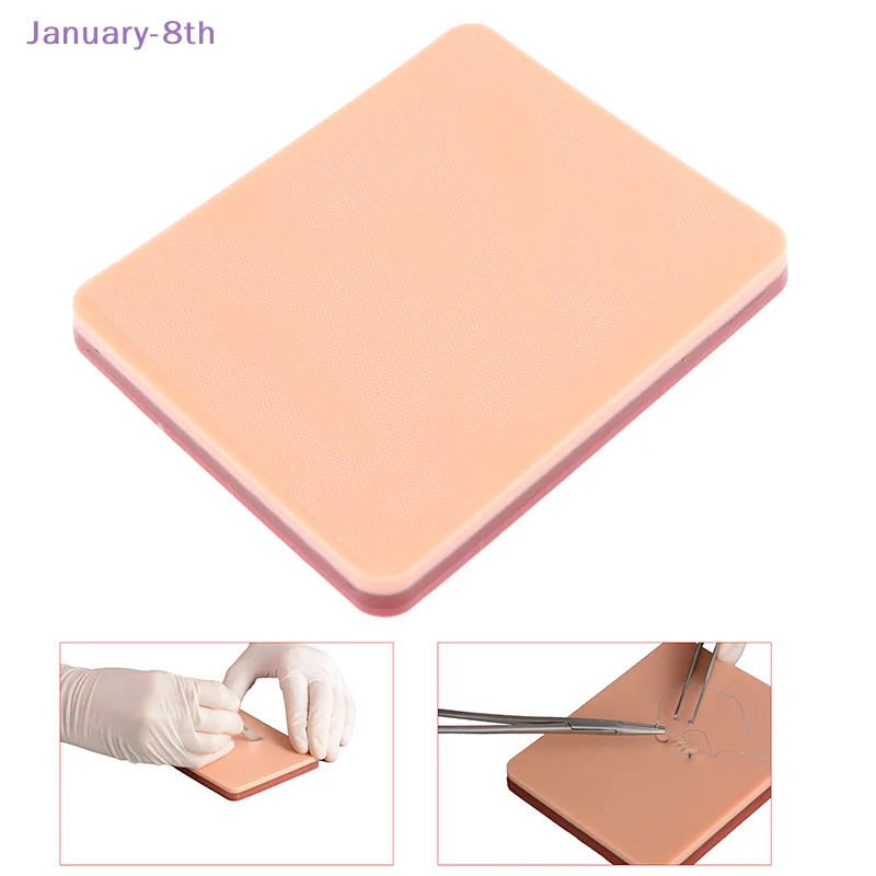 Silicone Simulation Skin Suture Training Model Surgical Suture Knotting Teaching Pad Gadgets Self Designed Wounds Reusable