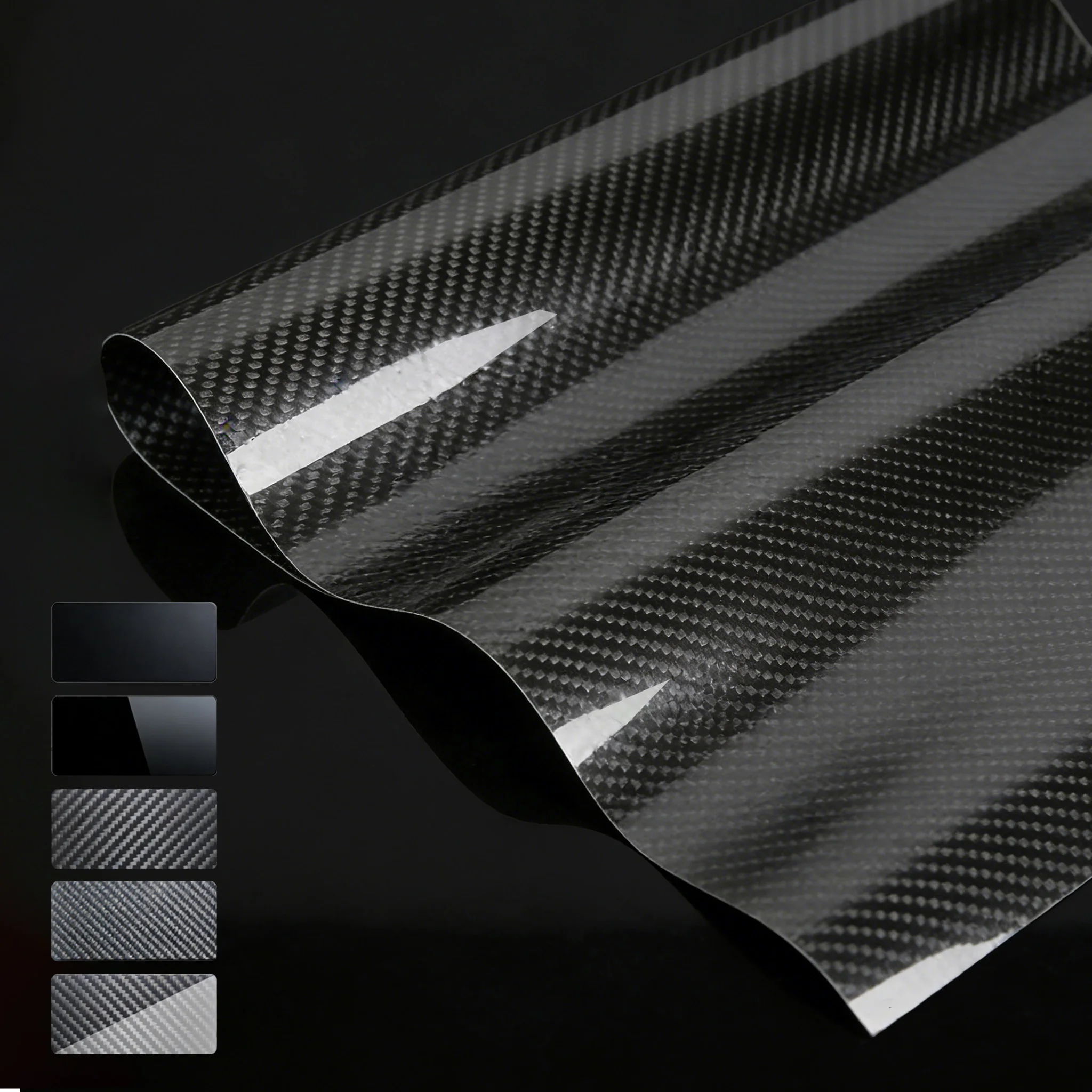 

Carbon Fiber Car Body Film 3D 4D 5D 6DVinyl Wrap Matte Accessories Glossy Black Sticker Auto Foil Cover Covering Decoration