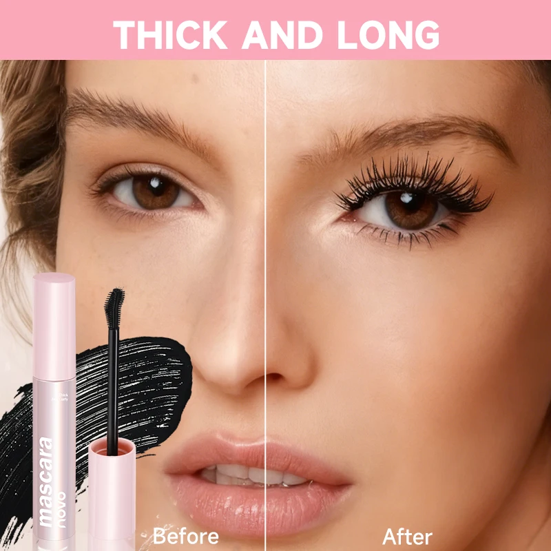 Waterproof Mascara, Rich In Vitamin E, Thickening And Lengthening Smudge Proof, Fast Drying, Non-Caking