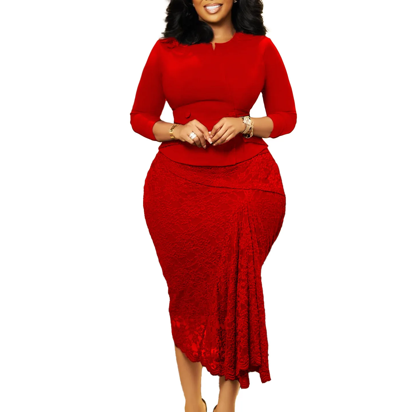 Dashiki African Dresses for Women Elegant 2025 African 3/4 Sleeve Lace Party Evening Bodycon Long Dress Outfits African Clothing