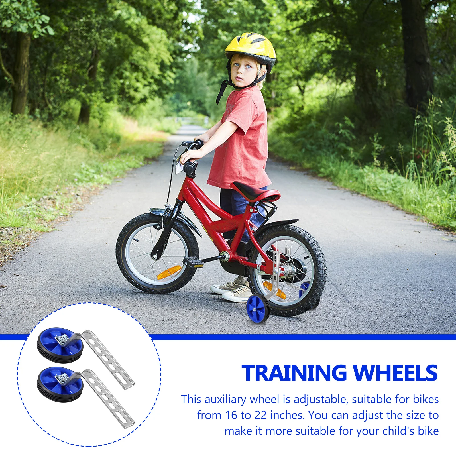 

1 Set Bike Auxiliary Wheels Kids Training Wheels Easy Assemble Universal Fit For Children Balance Bicycle Cycling Stabilizer