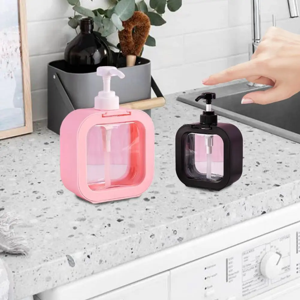 See-through Hand Sanitizer Pump Leak-proof Transparent Soap Dispenser for Bathroom Kitchen Sink with Capacity Travel Bottle