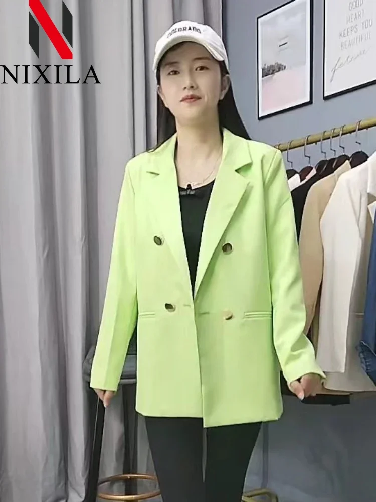 Nuovo in primavera autunno elegante Blazer donna coreano Casual giacca da donna moda cappotti femminili di lusso Splice Office Lady Clothes