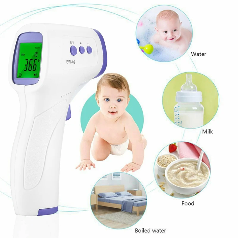 Medical Baby Thermometer Infrared Digital LCD Body Measurement Forehead Ear Non-Contact Adult Fever IR Children Termometro