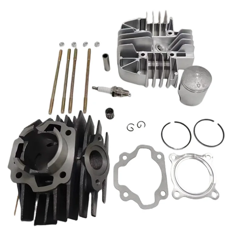 Cilindro de motor para motocicleta, dirt bike, 80cc, 47mm, kit de cilindro de furo grande, conjunto de pistão adequado para yamaha pw 80 pw80 y-zinger 1983-2006