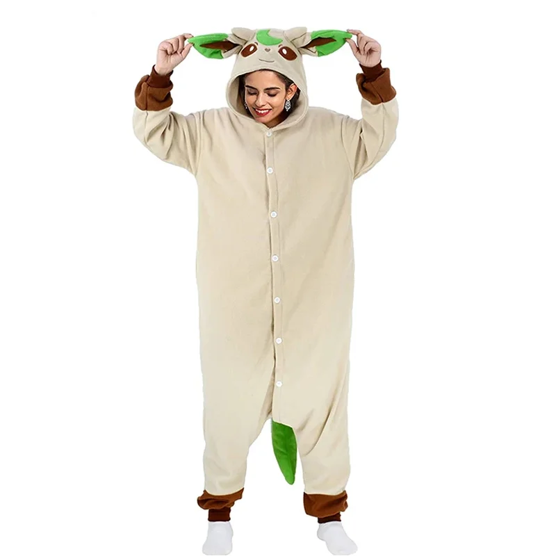 St. Patrick\'s Costume Women Pajamas Onesie Easter Kigurumi For Adults Bunny Cosplay Yoshi Full Body Pijamas One-Piece Sleepwear