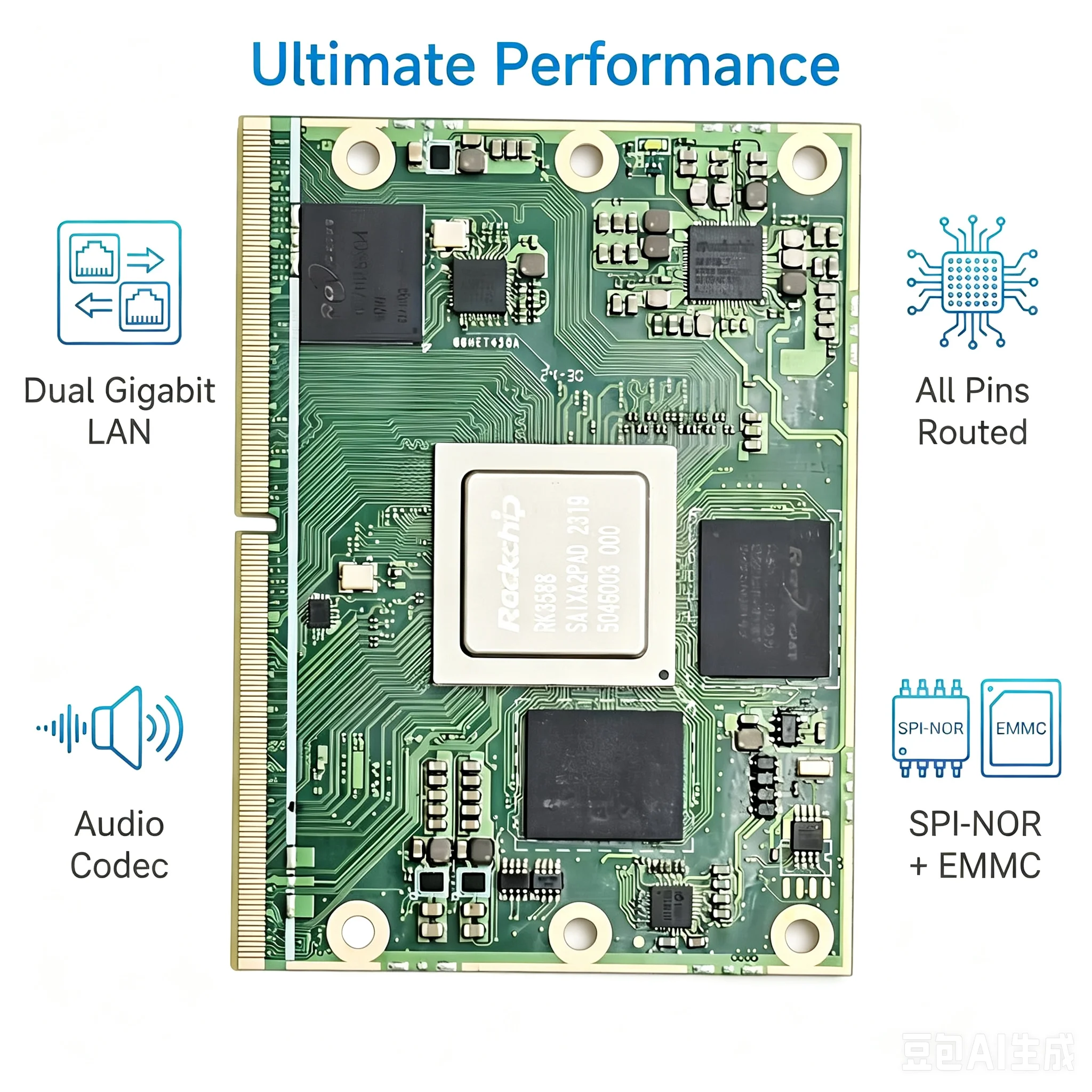 TM-CM5 RK3588 MODULE 8GB/32GB LPDDR5 64GB EMMC OpenSource