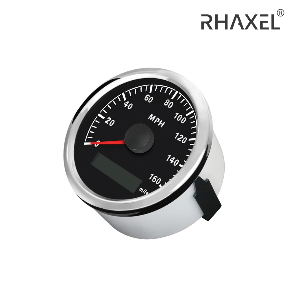 

RHAXEL GPS Speedometer Odometer 120KM/H 200KM/H for Car Motorcycle Vessels with Backlight 85mm 12V/24V