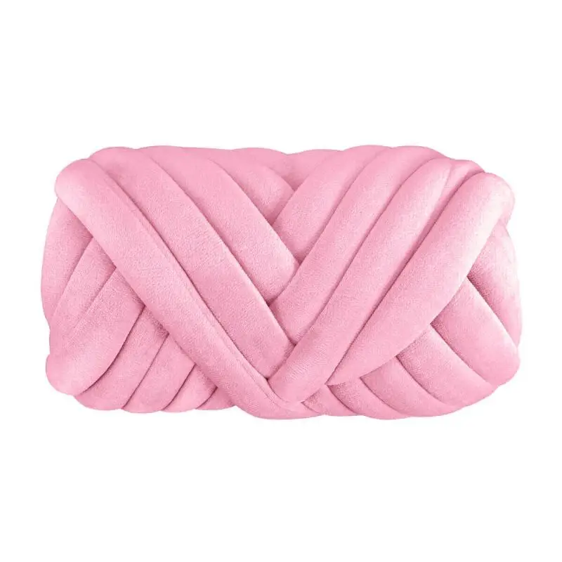 1 Rolle/250g Riesiges Weiches Voluminöses Garn - Samt-Superdickgarn für DIY Handgemachte Decken, Kissen, Armstrickarbeiten – Detail 5