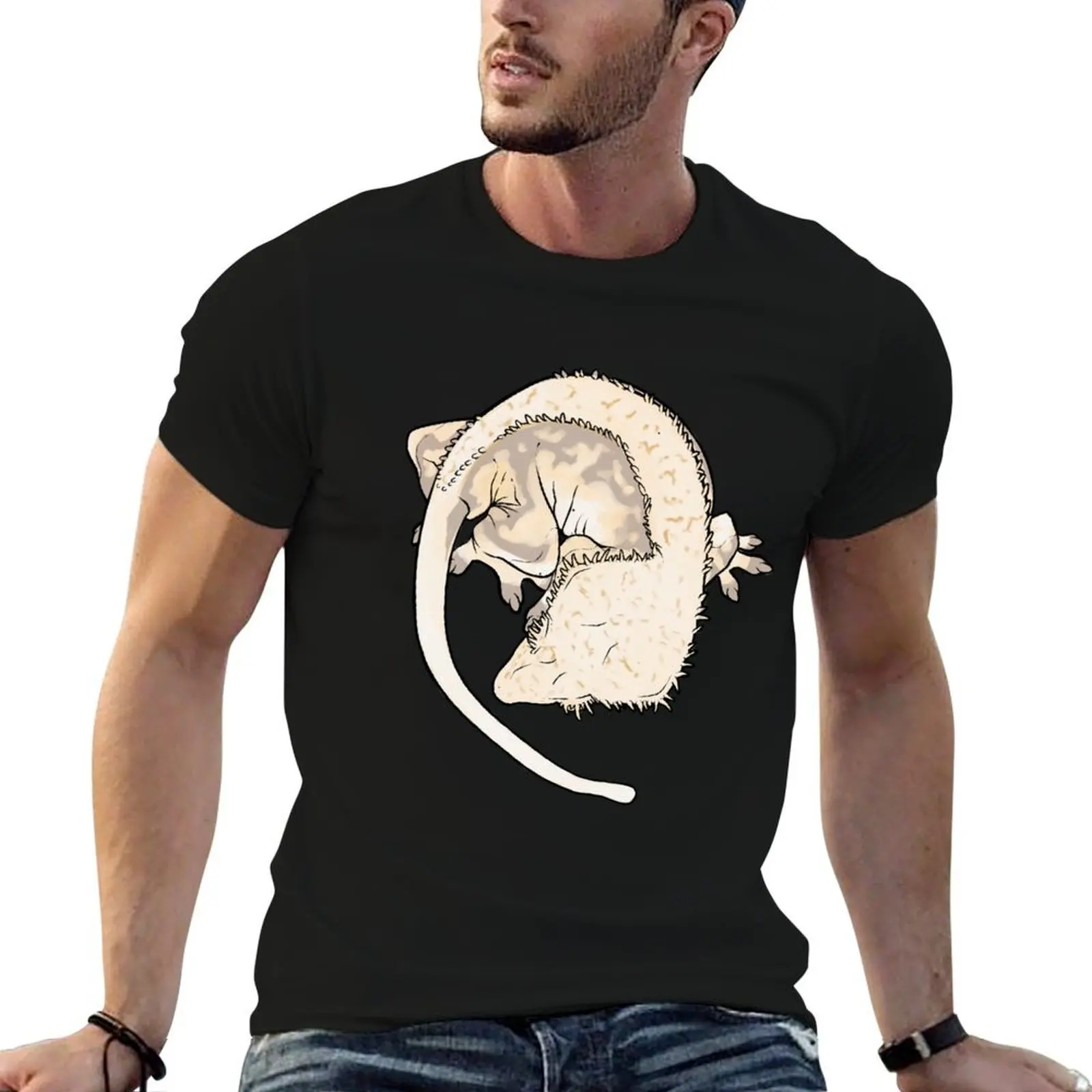 

Grayson Line, Large Crested Gecko - Chai T-Shirt t shirts with prints t shirt man cotton T-Shirt