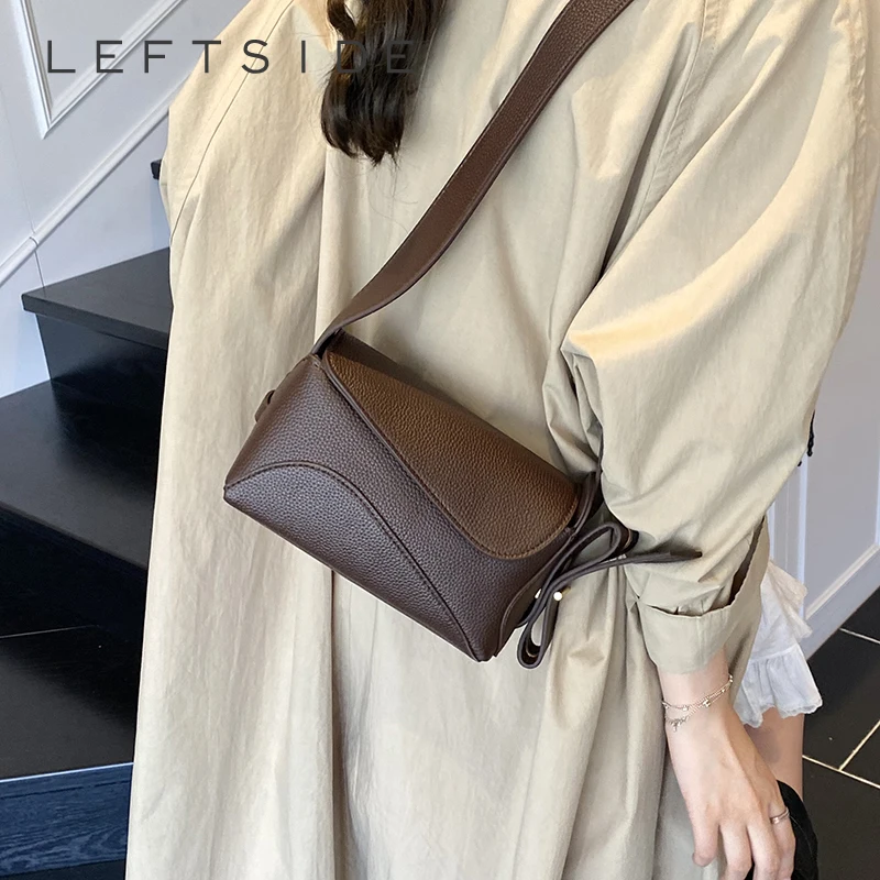 

Левая сторона, новинка 2025, роскошные маленькие однотонные сумки и кошельки из искусственной кожи, женская сумка через плечо с клапаном, серебряные сумки на плечо