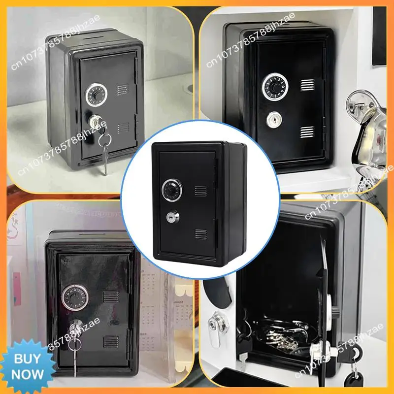 A10R Safe Box Organizer Iron Desk Decorative Box Piggy Bank Metal Mini Cabinet Money Storage Box Storage Box For Boys