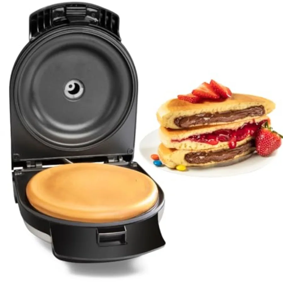 

Electric Stuffed Pancake Maker- Make a GIANT Stuffed Waffle or Pan Cake in Minutes - Add Fillings for Delicious Breakfast or De