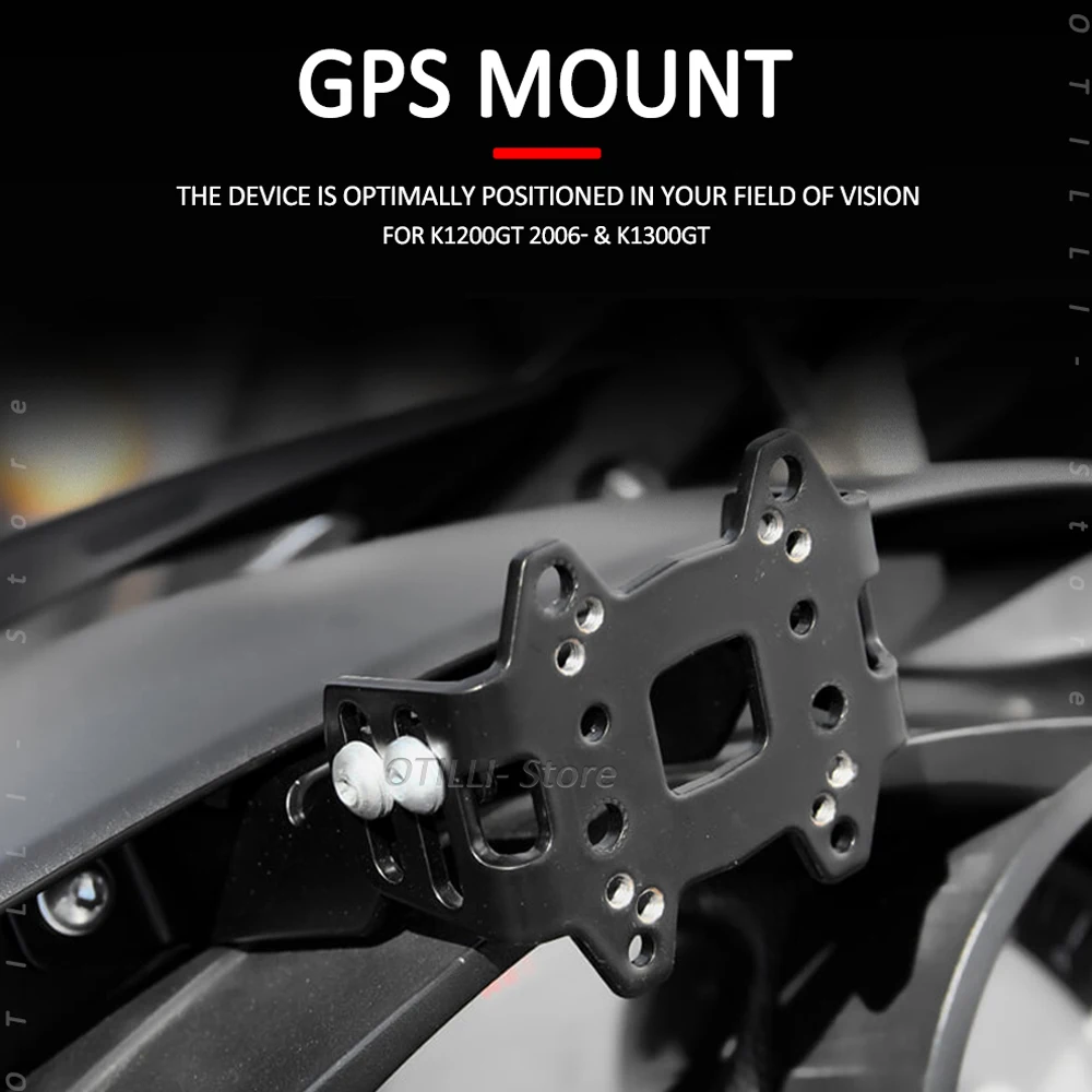 For BMW K1200GT K1200 K1300GT K1300 GT 2006 New Motorcycle GPS Phone Holder Stand USB Charging Navigation Plate bracket kit