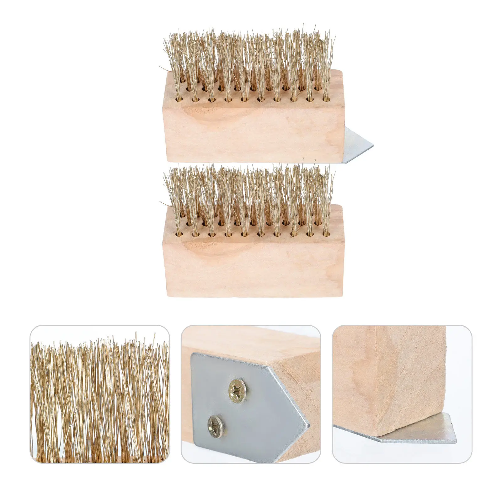 

2Pcs Steel Wire Removal Brush for Garden Yard Grass Moss Cleaning Ground Crack Weeding Brush Portable Compact Design Yard