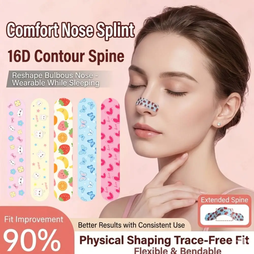 

20/50Pcs 16D Memory Support Nose Shaping Strips Bridge Lifting Up Refined Nose Shape Nose Lifter Adjustable Reshape