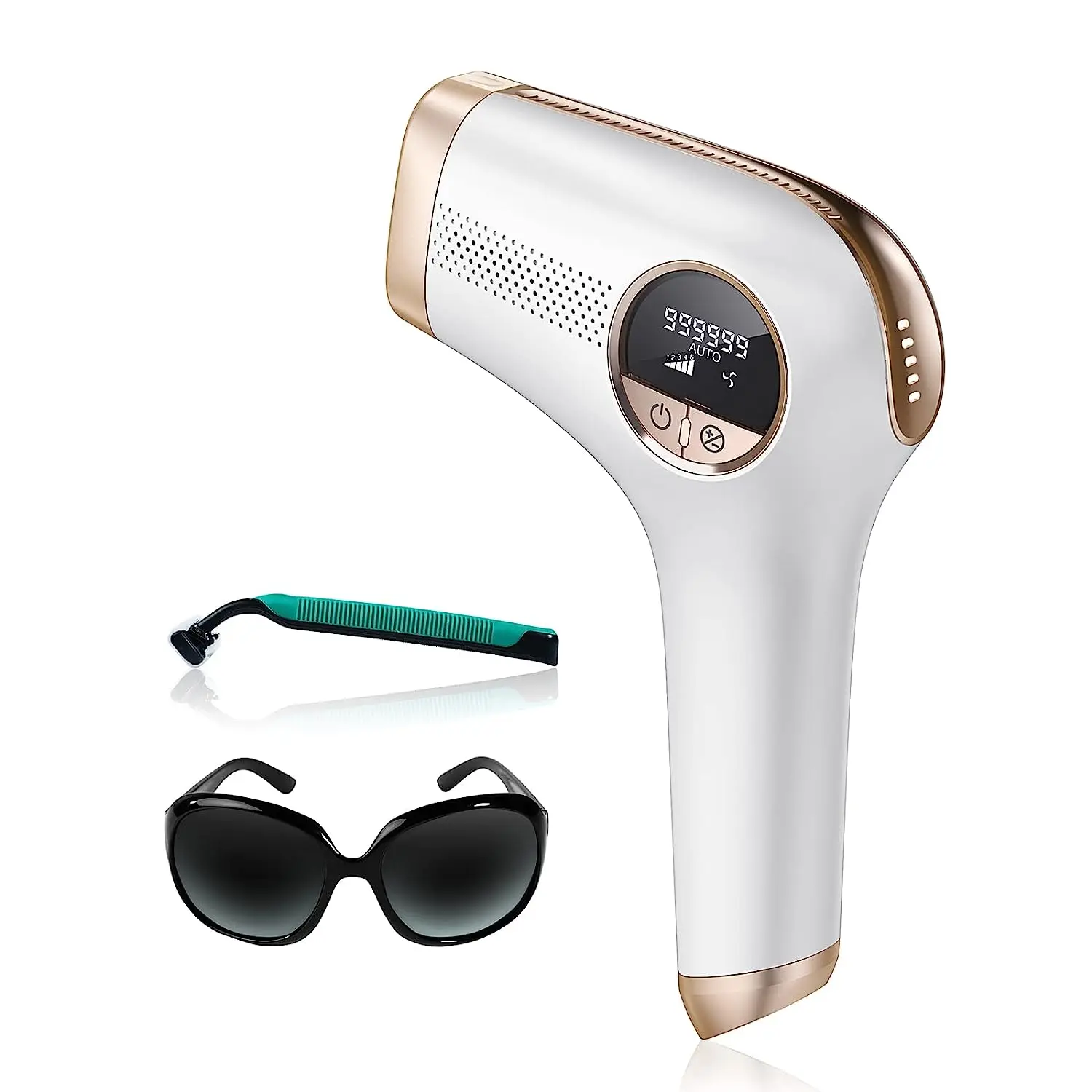 Portable Multi-functional Home Use Epilator Interchangeable Heads Painless Hair Removal Skin Brightening Acne Reduction Oem/odm