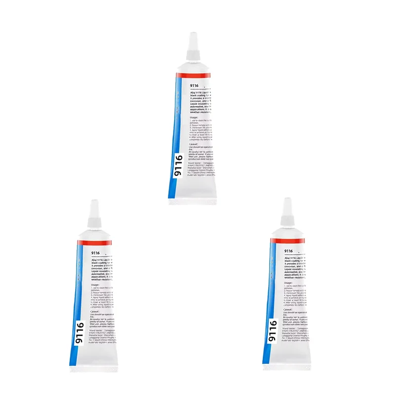 Vloeibare waterdichte elektrische tape Epoxyhars zwarte lijm Sneldrogend afdichtmiddel voor draden en kabels Thuisgebruik Fix Line-lijm