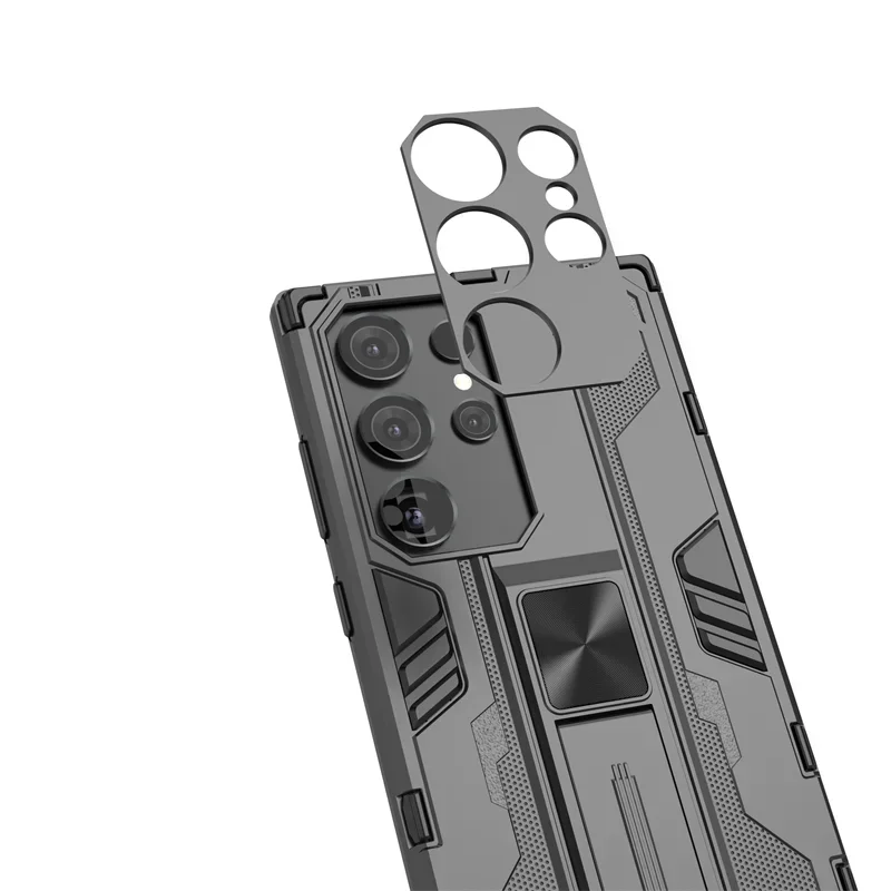 Чехол для Samsung Galaxy S24 Ultra 5G, автомобильная магнитная подставка, противоударный бронированный чехол для телефона Samsung S24 + Plus S 24 Ultra, задняя крышка