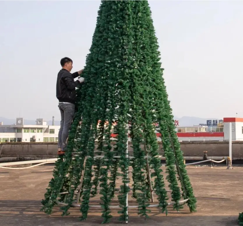Large Frame Christmas Tree 3-30 Xmas Giant Tree  Hotel Shopping Center Outdoor Xmas Tree Christmas Decoration