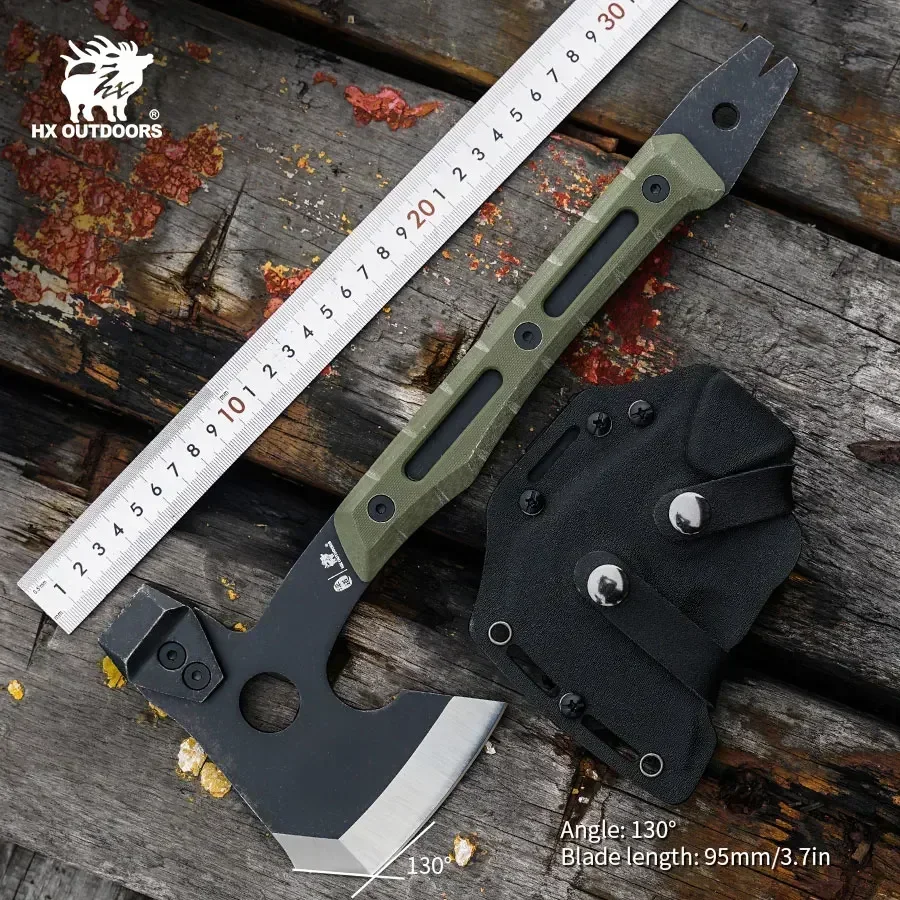 HX OUTDOORS Tactical Survival Axe ,Multi Tool Emergency Gear Tourist AX Tactical Axe Portable Tomahawk Wild Camping Hatchet Tool