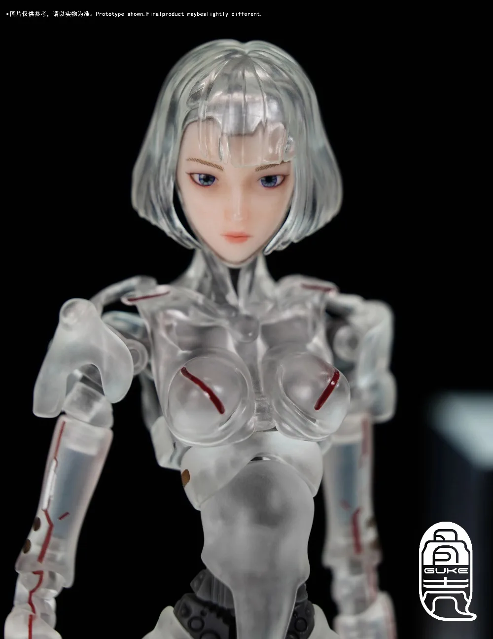 

Новинка 2025 года в наличии: Фигурка Guke Studio AI Agent Femmella C1 в стиле панк, прозрачная, подвижная, женская, масштаб 1/12, игрушка-подарок