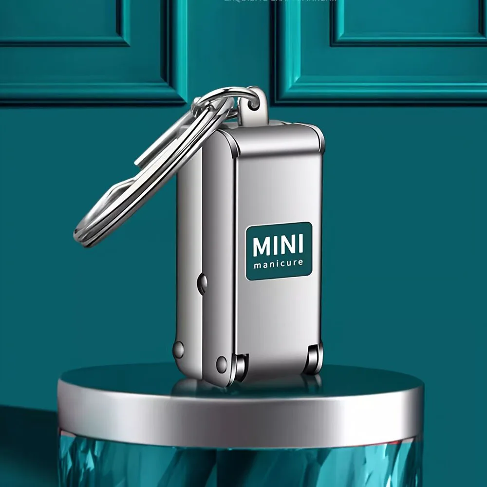 Cortador de unhas dobrável portátil viagem unha tesoura cortador ferramentas manicure aço inoxidável