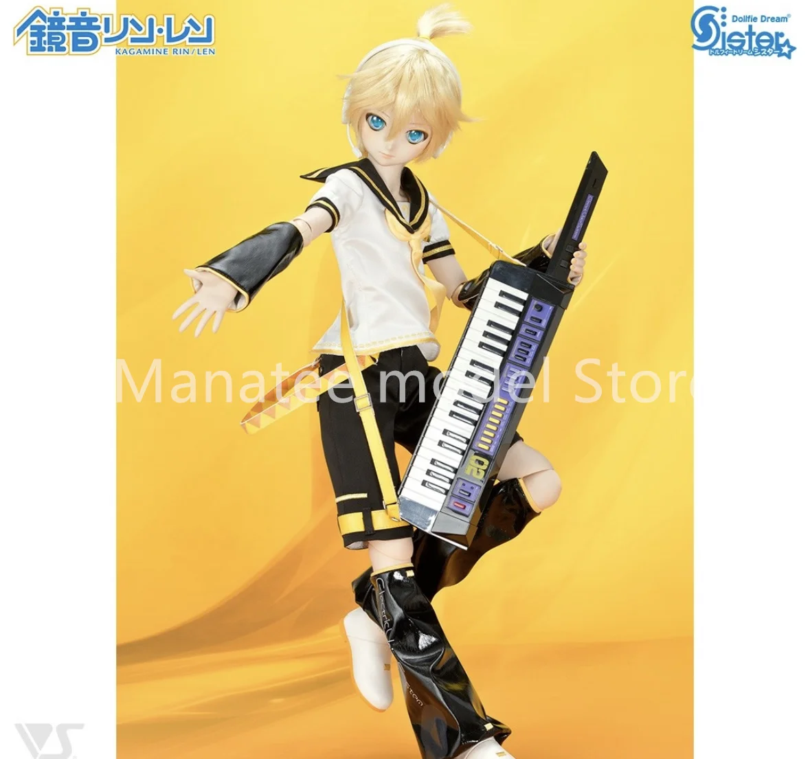 Volks Original Dollfie Dream Sister Character Vocal Series 02 Kagamine Len Action Figure Anime Model Toys Figure Collection Doll