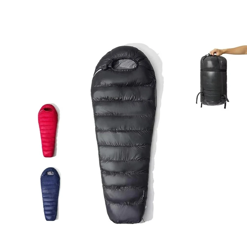 Mummy Style B1200 Lightweight Down Sleeping Bag Winter Cold-Resistant for Adults Outdoor Camping