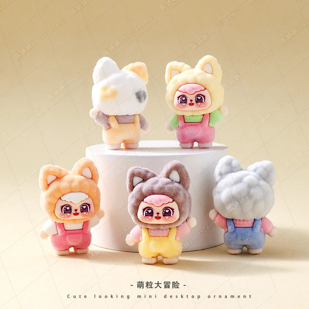 9 قطعة-جديد صغير كارتون الطفل سلسلة ثلاث سنوات لطيف الكرة لعبة مكتب عنصر الزخرفية للاستخدام المكتبي #6